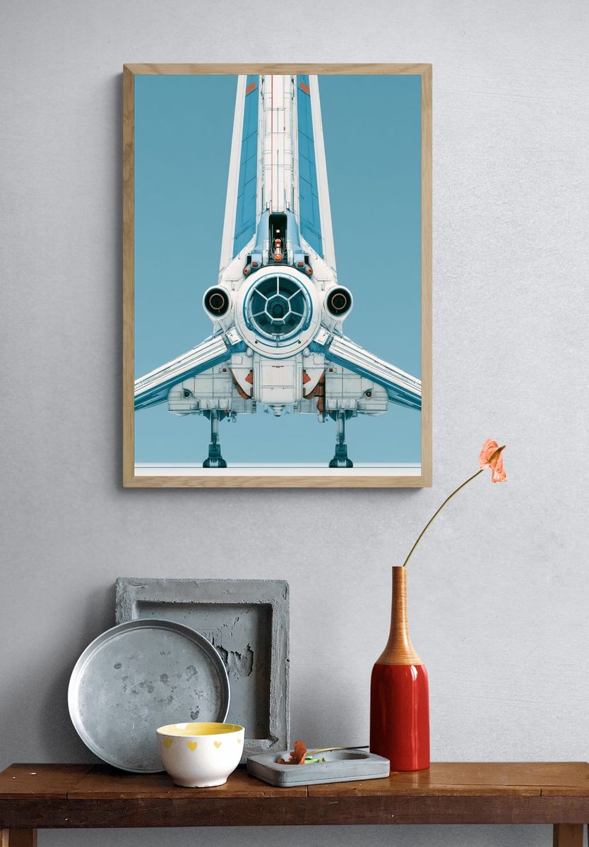 Retro Space Shuttle Poster. — room view 3