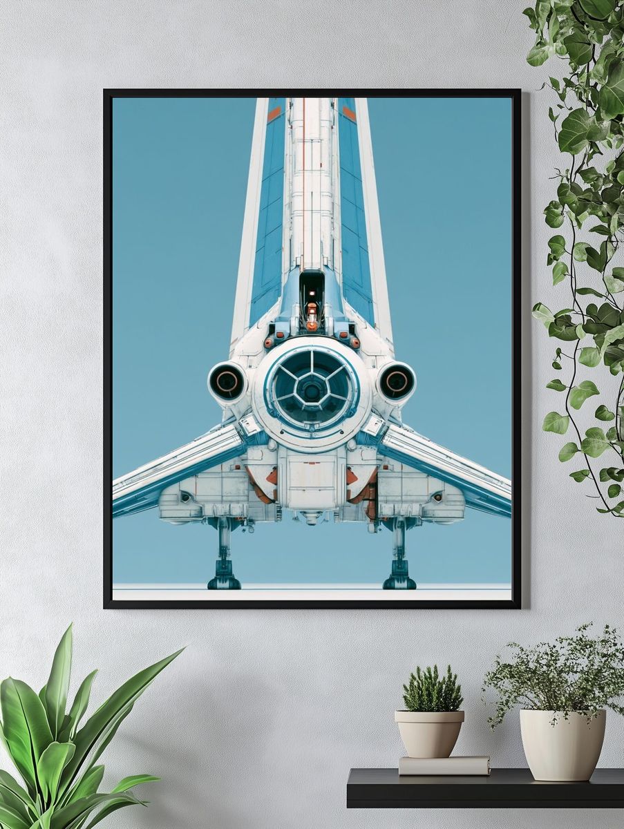 Retro Space Shuttle Poster. — room view 4