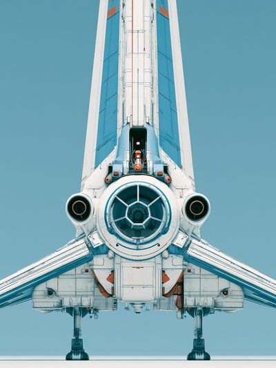 Retro Space Shuttle Poster. poster