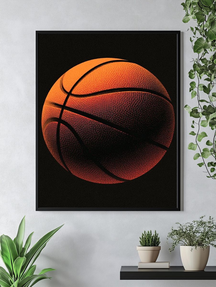 Basketball Minimalist Poster. — room view 4