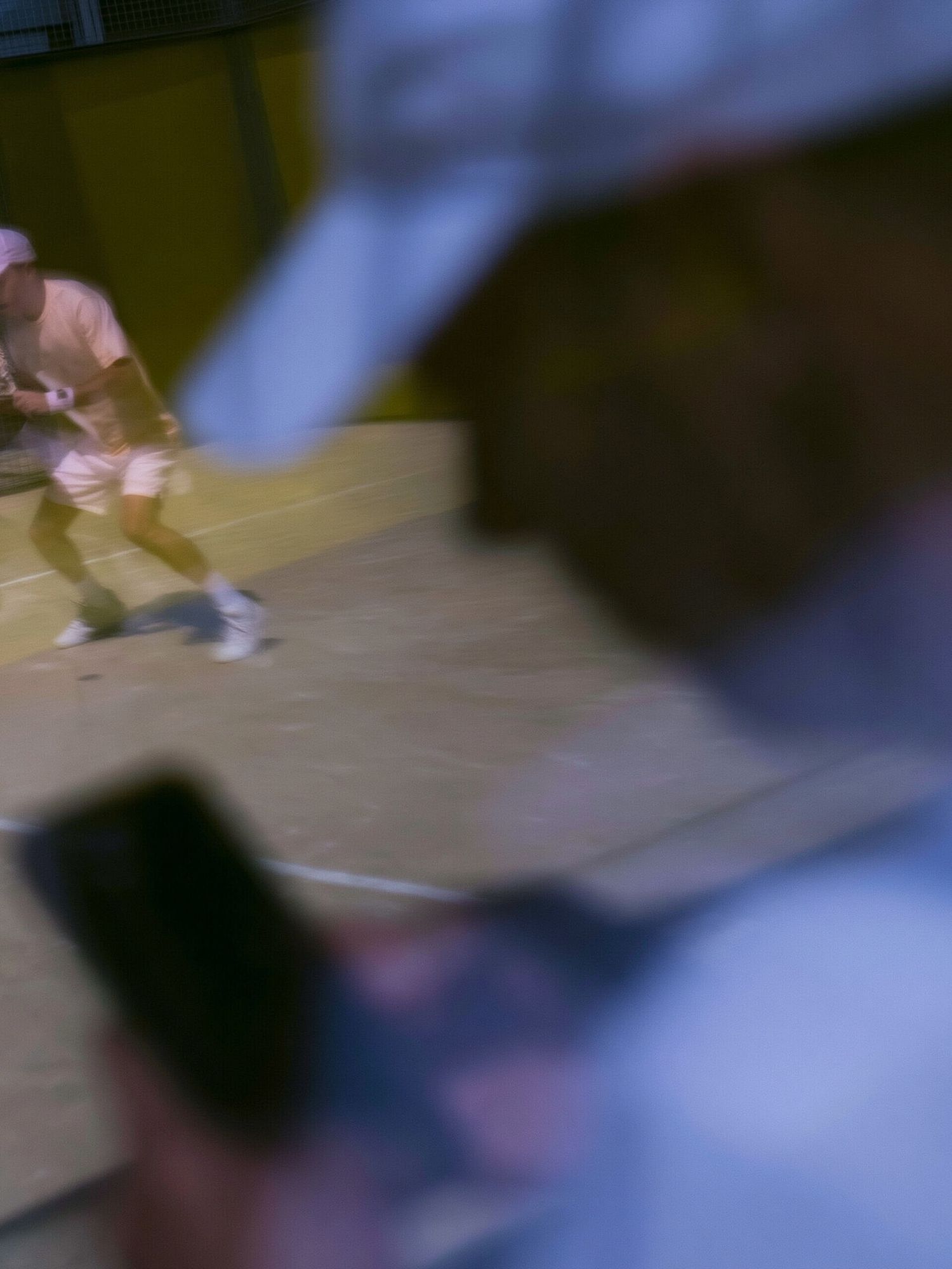 Blurred Tennis Match Photography Poster. poster detail