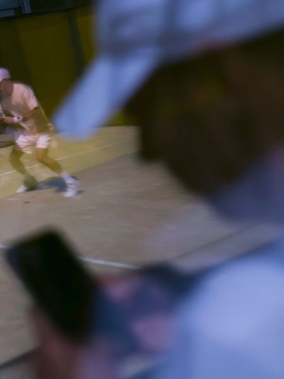 Blurred Tennis Match Photography Poster. poster