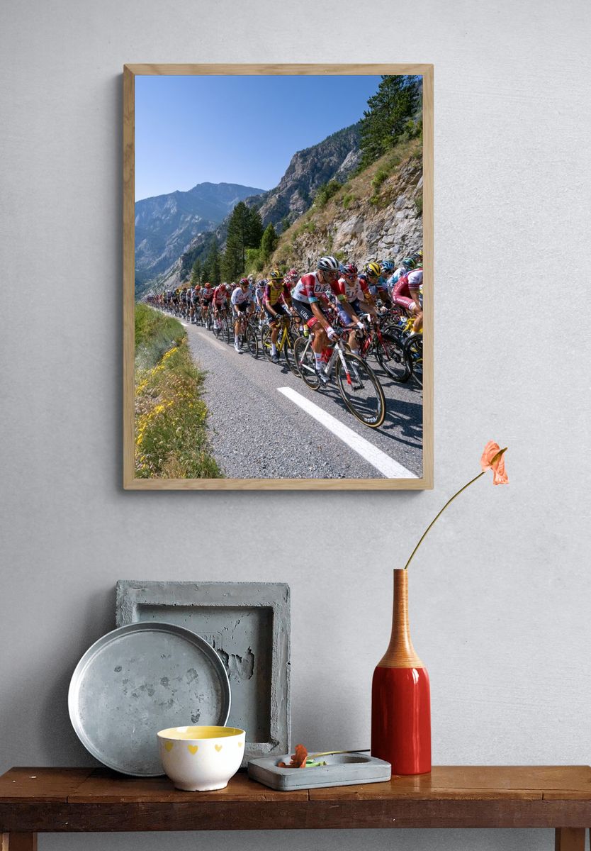 Mountain Cycling Race Photography Poster. — room view 3