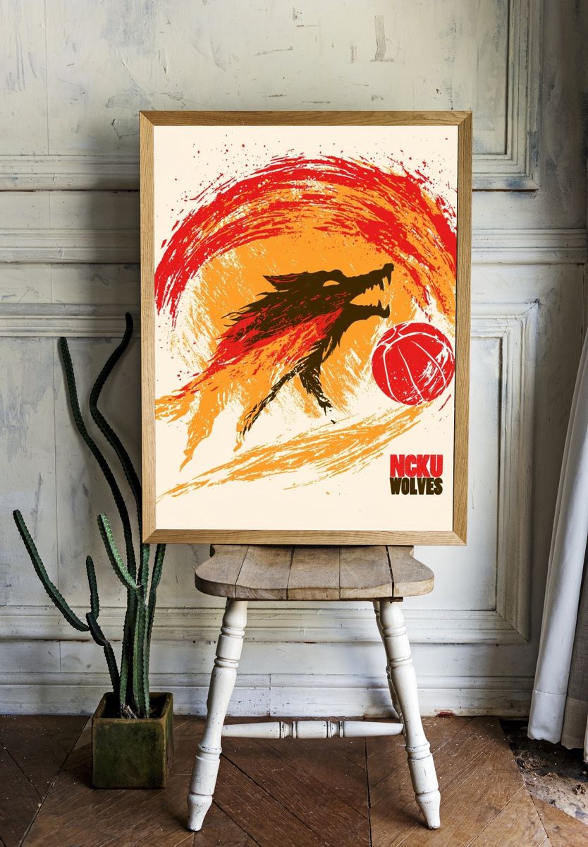 NCKU Wolves Graphic Poster. room preview