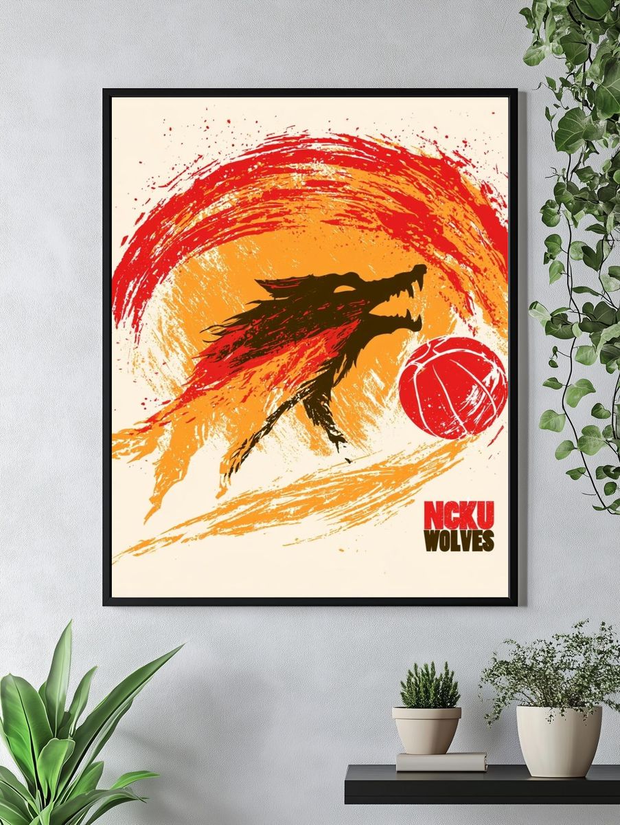 NCKU Wolves Graphic Poster. — room view 4