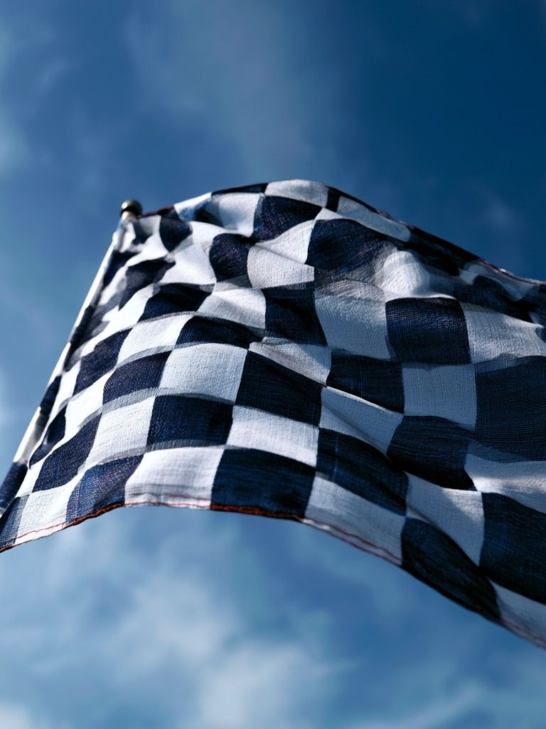 Checkered Flag Photography Poster. poster detail