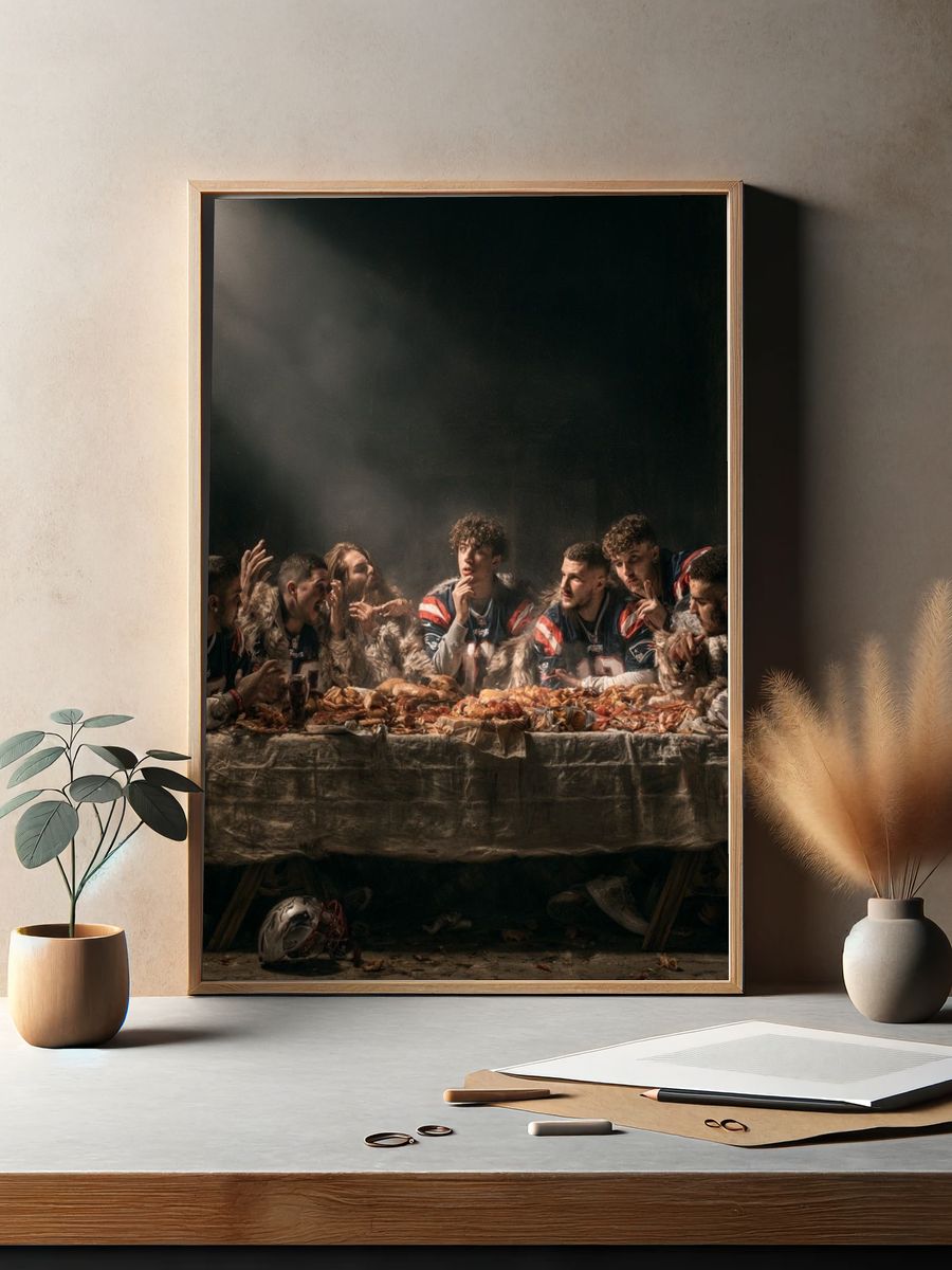 Football Feast Photography Poster. — room view 2