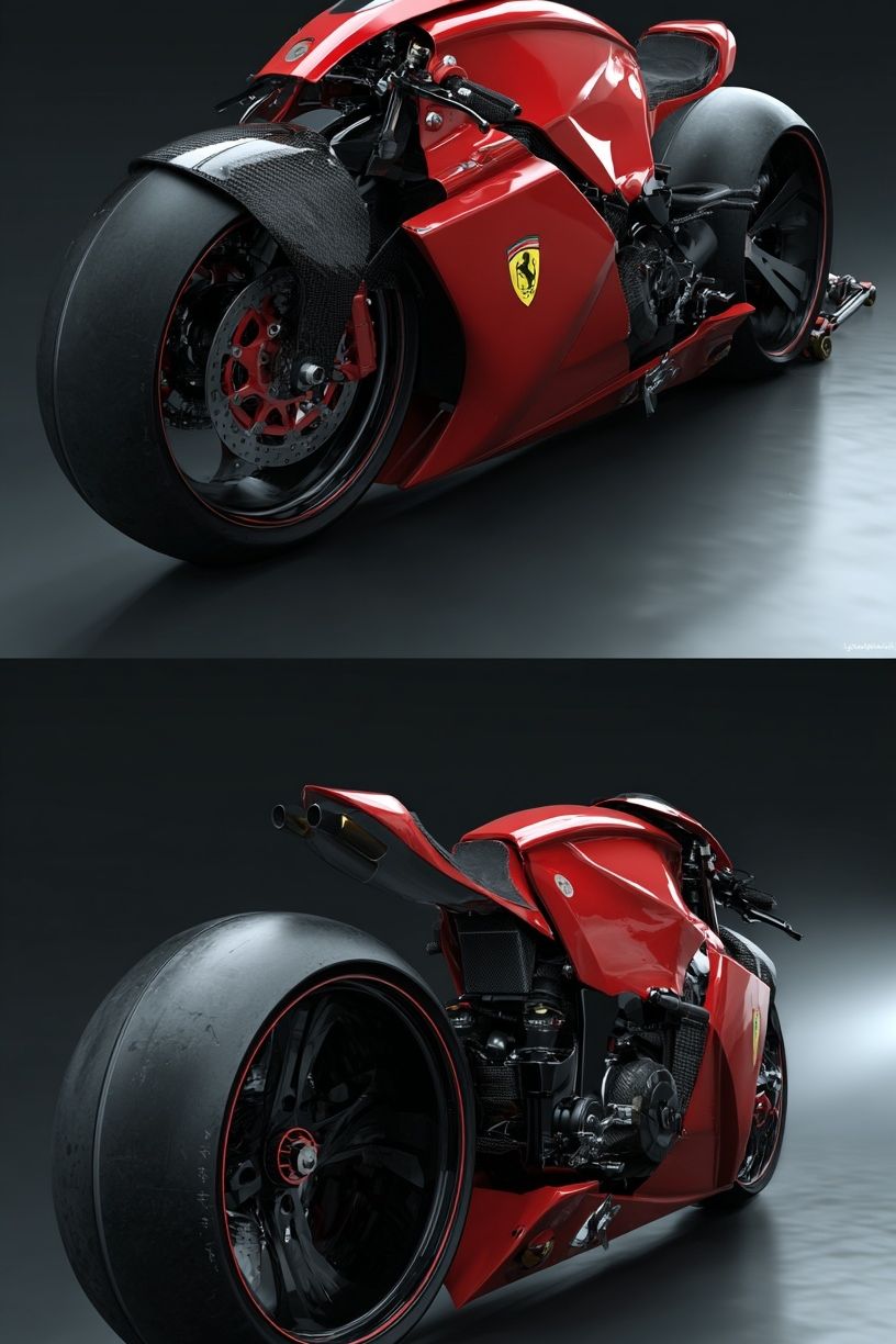 Red Superbike Photography Poster. poster — photography art
