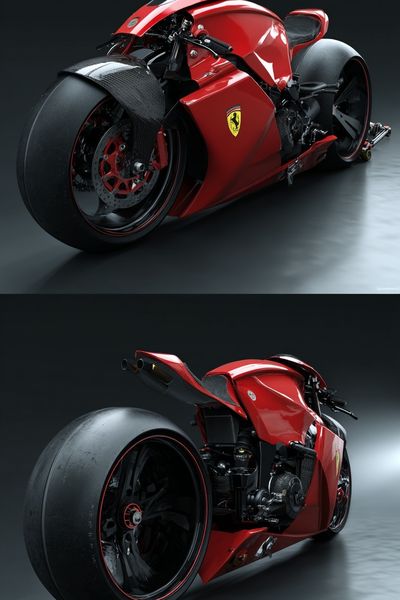 Red Superbike Photography Poster. poster