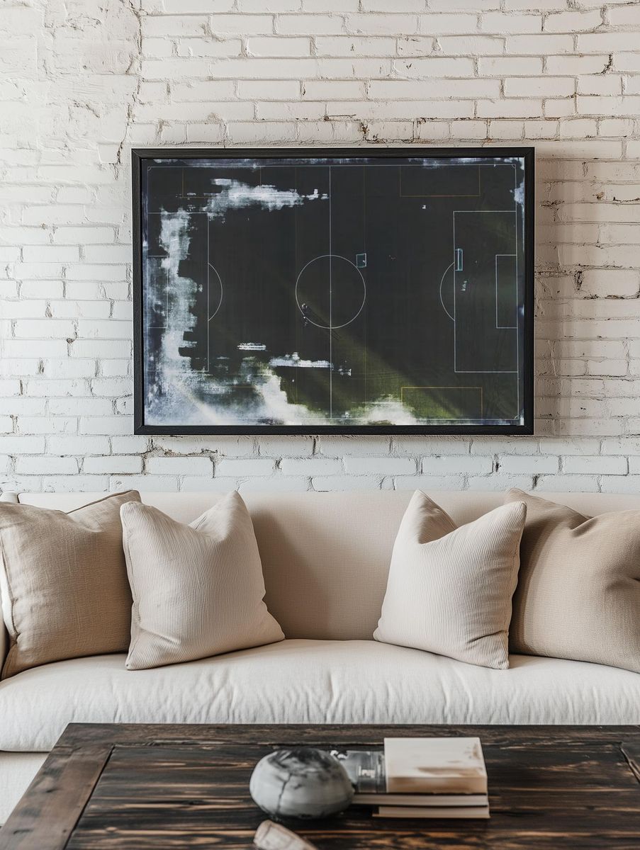 Football field flat lay. Original. room preview