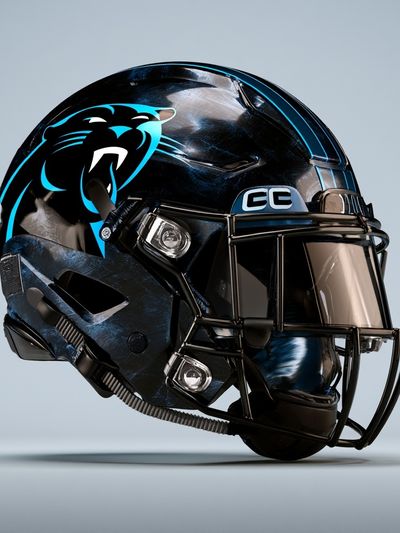 Carolina Panthers Helmet Poster. poster