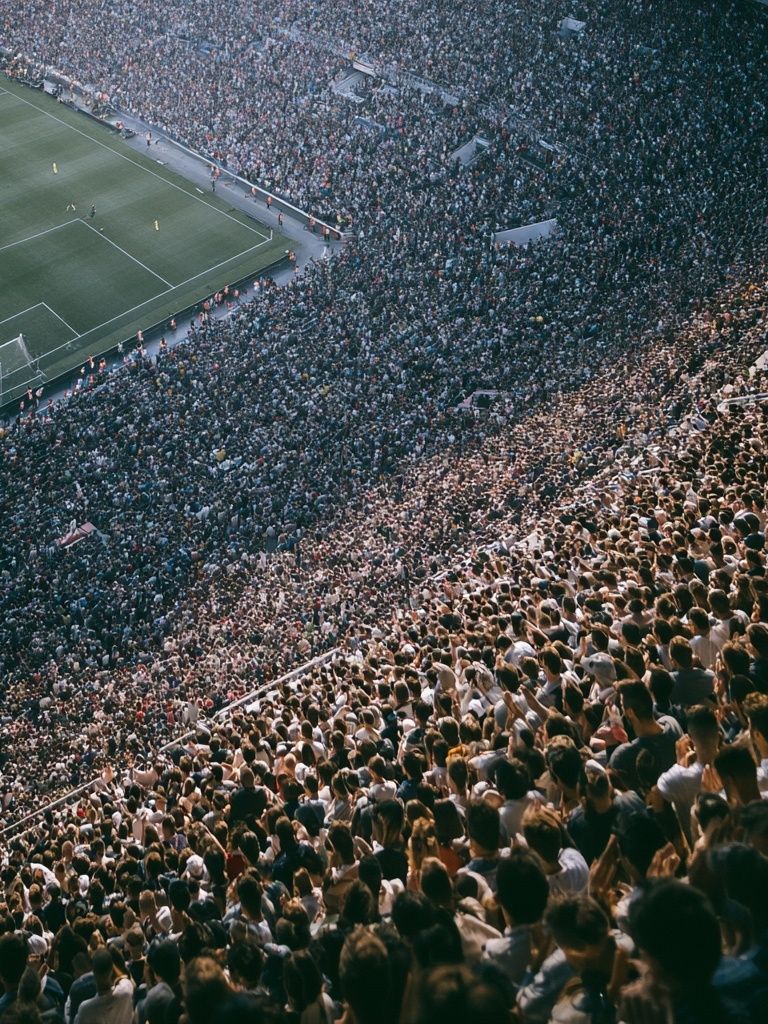 Stadium Crowd Photography Poster. poster — photography art