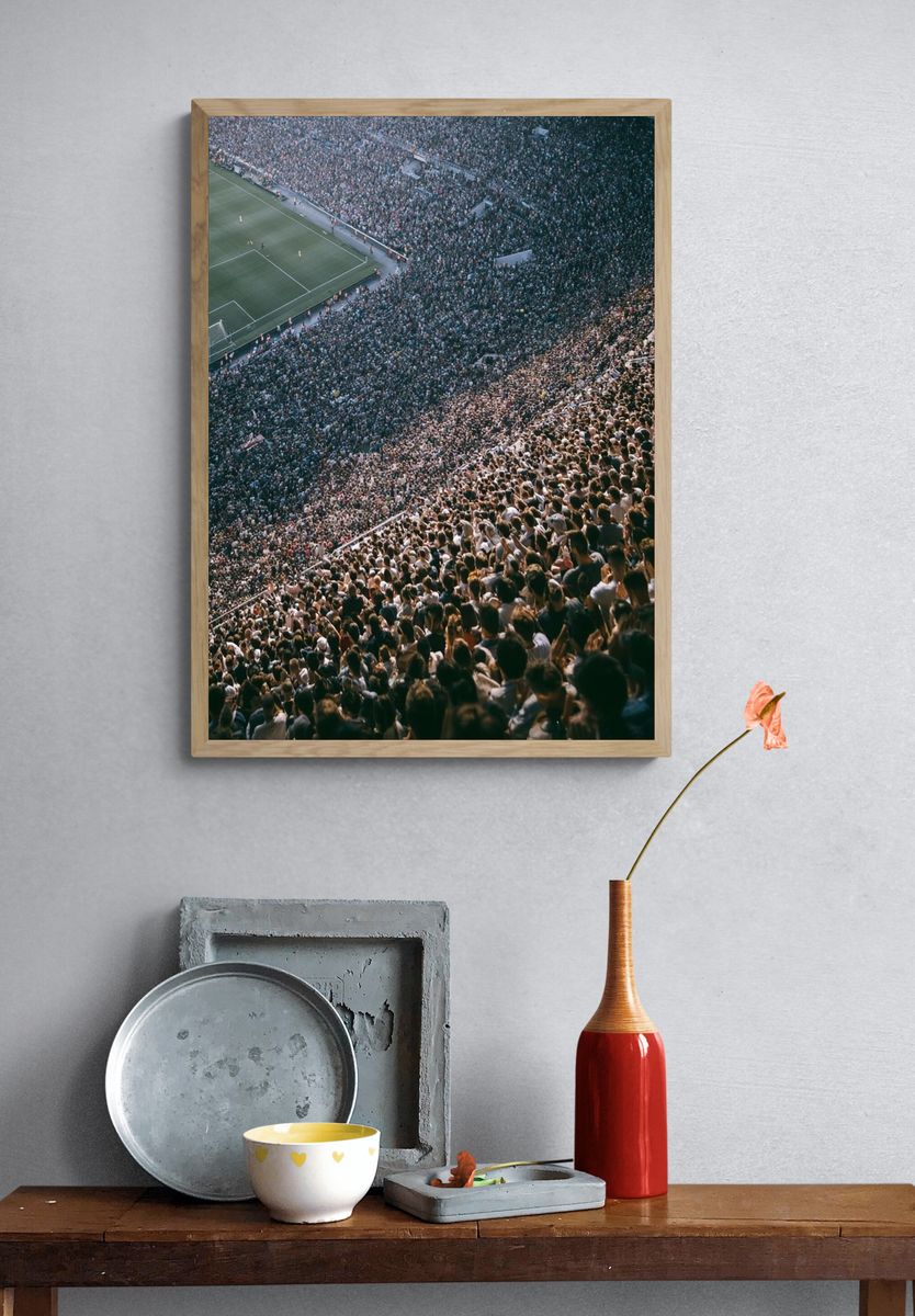 Stadium Crowd Photography Poster. — room view 3