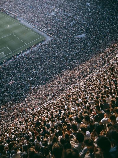 Stadium Crowd Photography Poster.