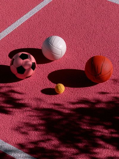 Pink Sports Balls Photography Poster.