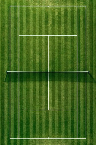 Tennis Court Aerial Photography Poster.