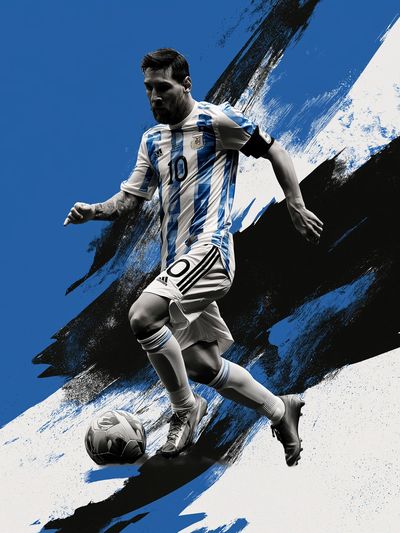 Argentina Football Star Sport Poster. poster