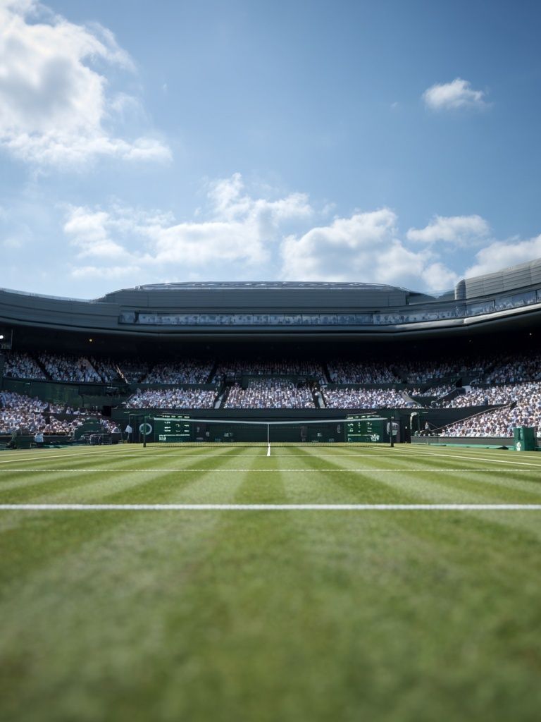 Wimbledon Tennis Court — Sports Photography Print. poster detail
