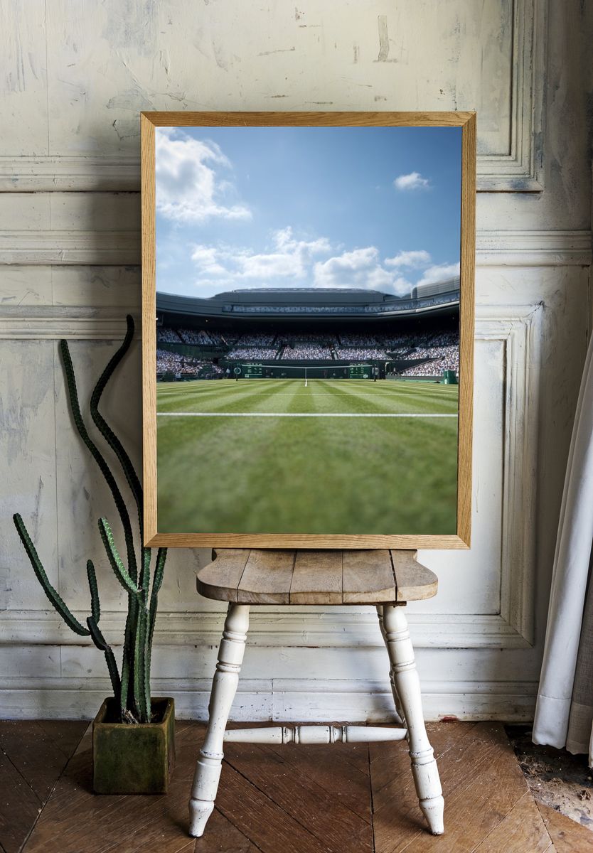 Wimbledon Tennis Court — Sports Photography Print room preview