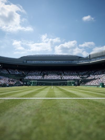 Wimbledon Tennis Court — Sports Photography Print. poster