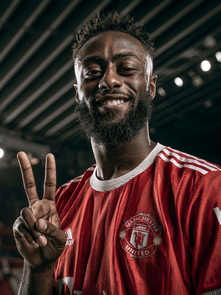 Manchester United Victory Portrait Poster. poster detail