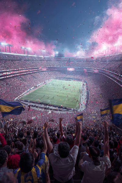 Exciting Football Match — Sports Photography Poster