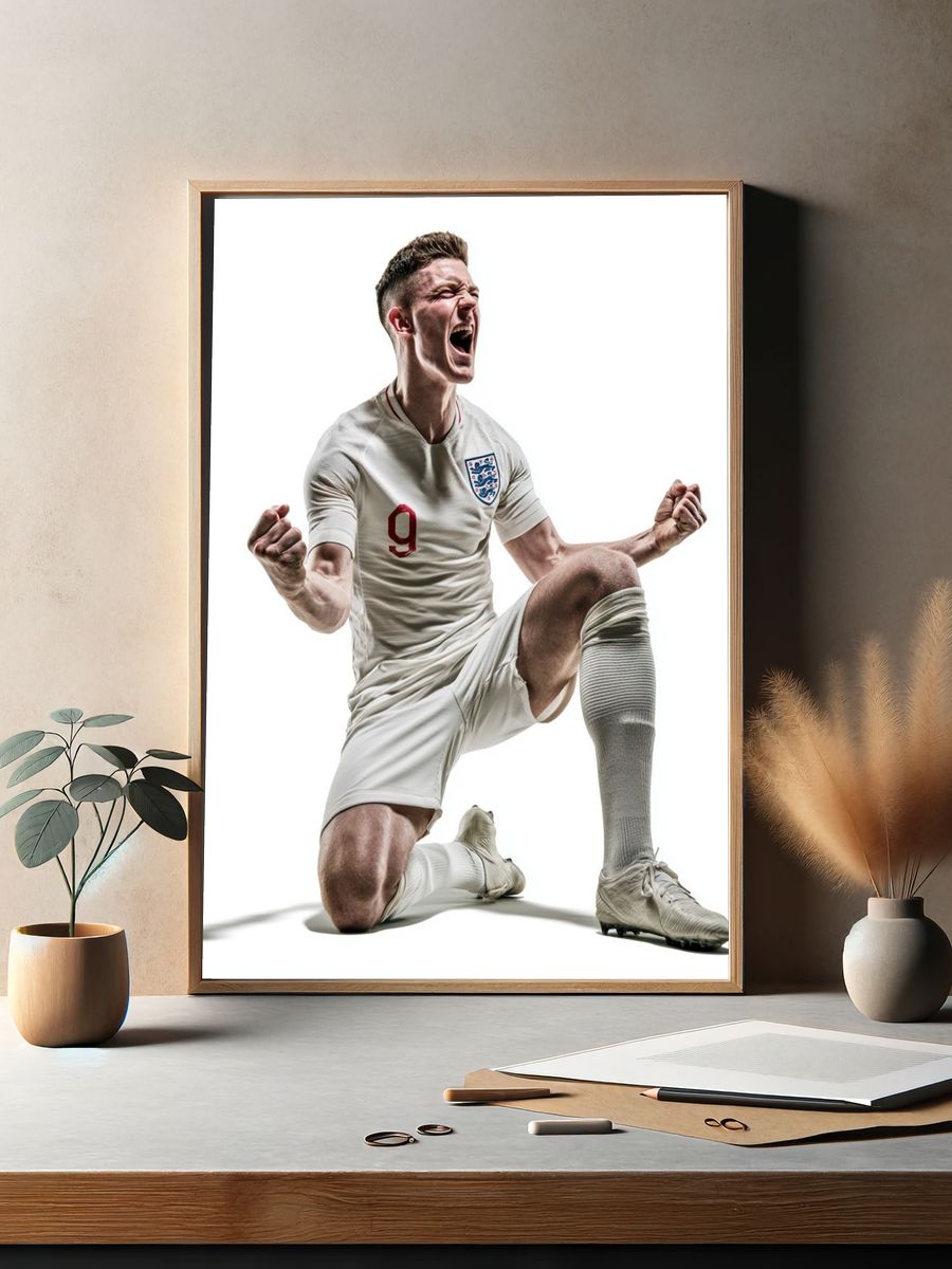 England Football Victory Photography Poster. — room view 2