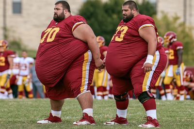 Football Linemen Training Poster.