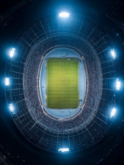 Aerial View of Stadium — Sports Photography Poster. poster print