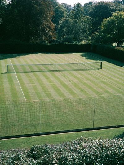 Tennis Court Landscape Photography Poster. poster