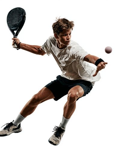 Padel Player Action Poster. poster