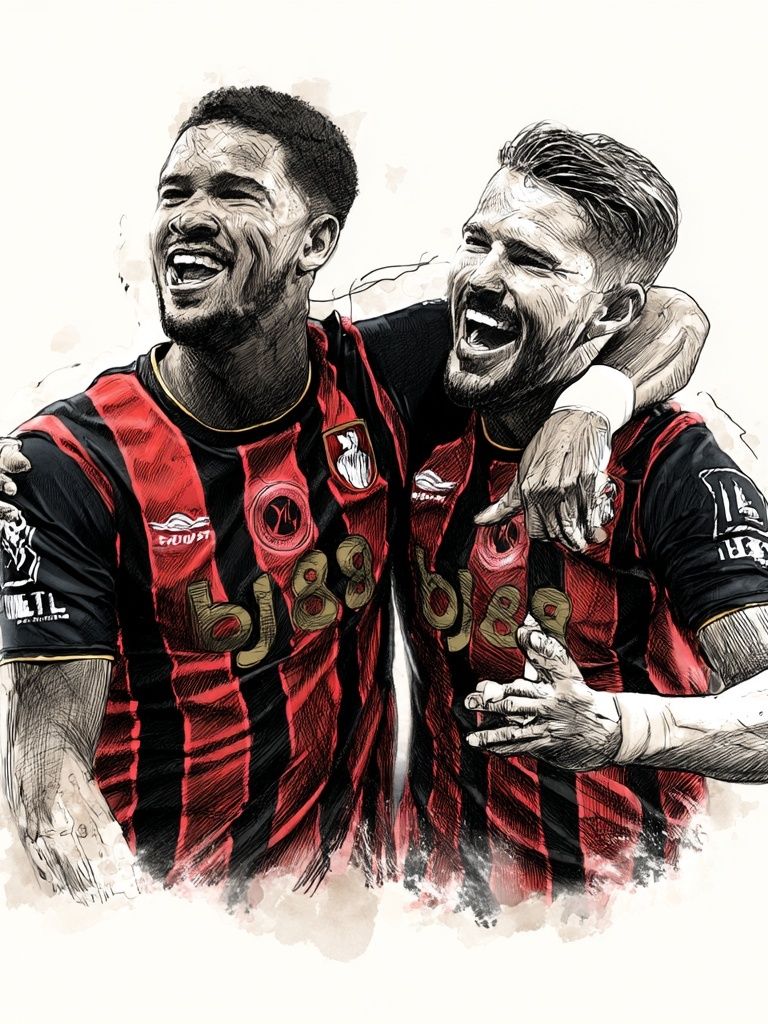 AC Milan Celebration Illustration Poster. poster detail