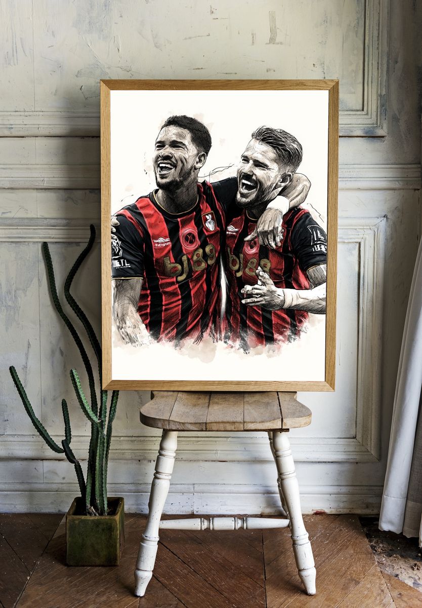 AC Milan Celebration Illustration Poster. — room view 1