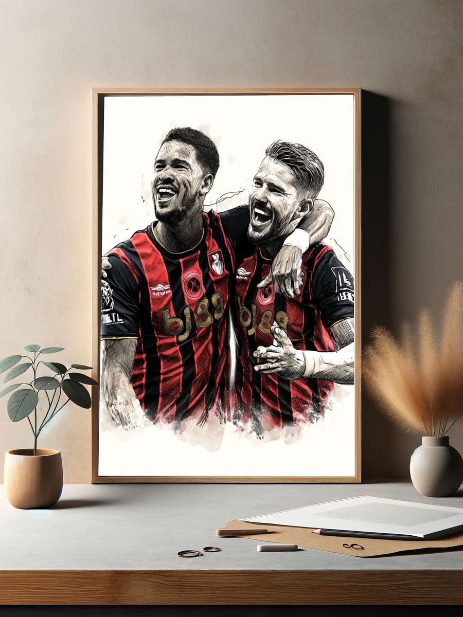 AC Milan Celebration Illustration Poster. — room view 2