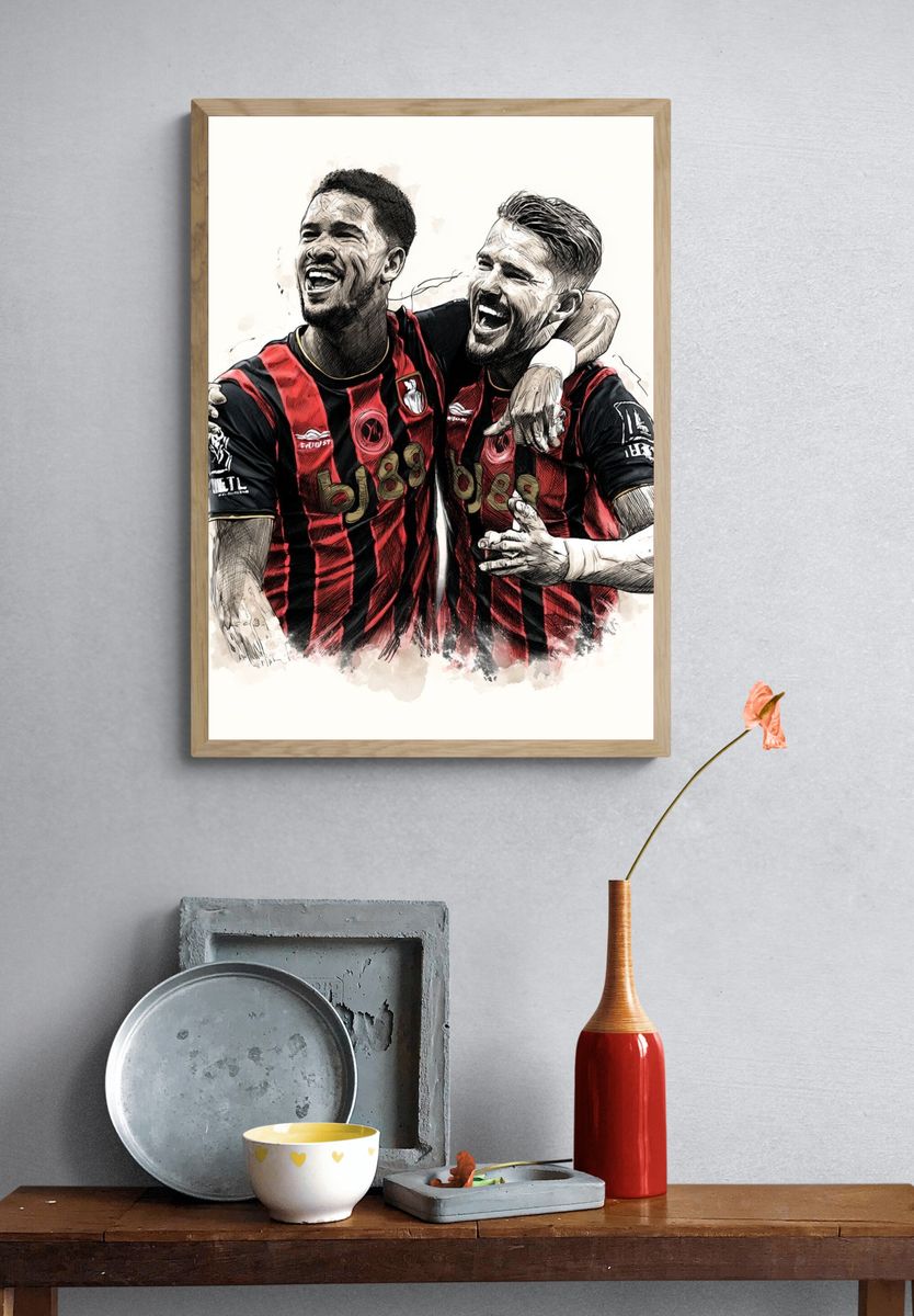 AC Milan Celebration Illustration Poster. — room view 3