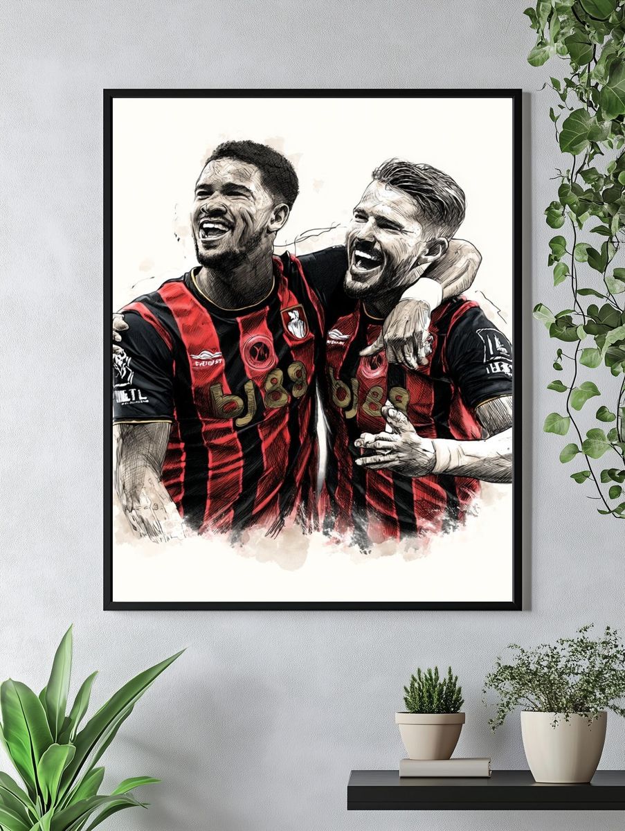 AC Milan Celebration Illustration Poster. — room view 4