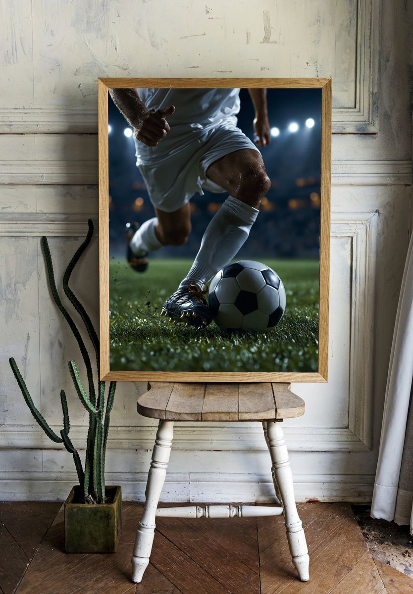Soccer Action Photography Poster. — room view 1