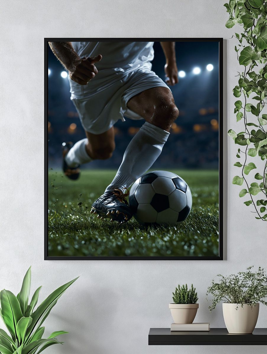 Soccer Action Photography Poster. — room view 4