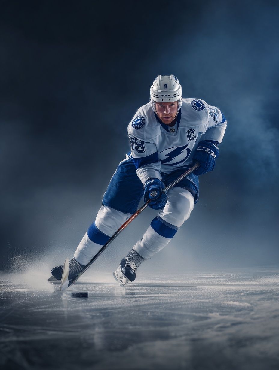 Ice Hockey Action Photography Poster.