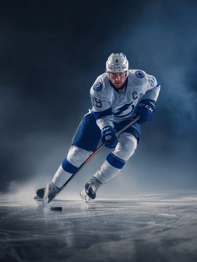 Ice Hockey Action Photography Poster.