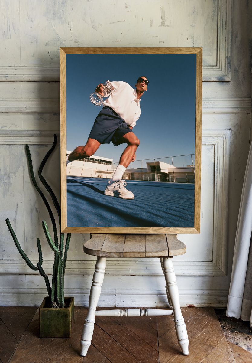 Tennis Champion Photography Poster. — room view 1
