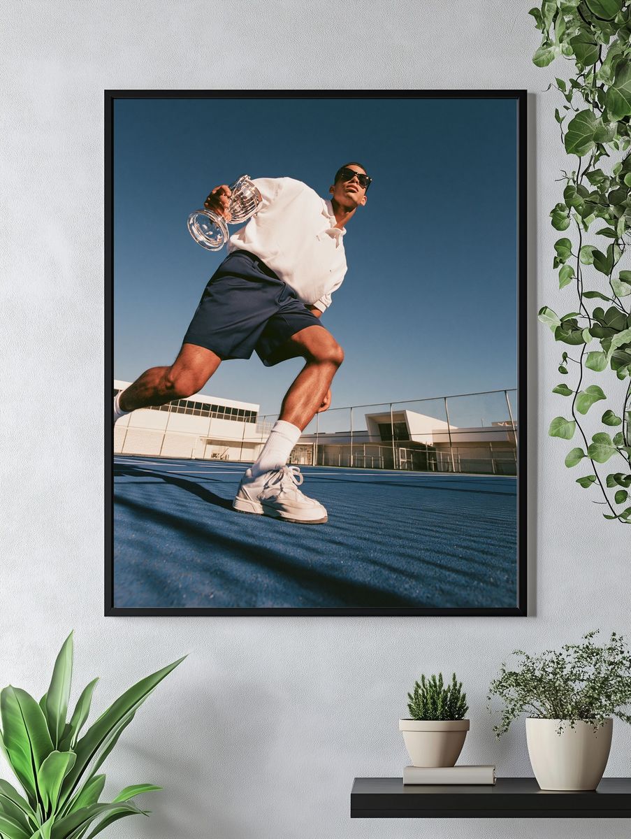 Tennis Champion Photography Poster. — room view 4