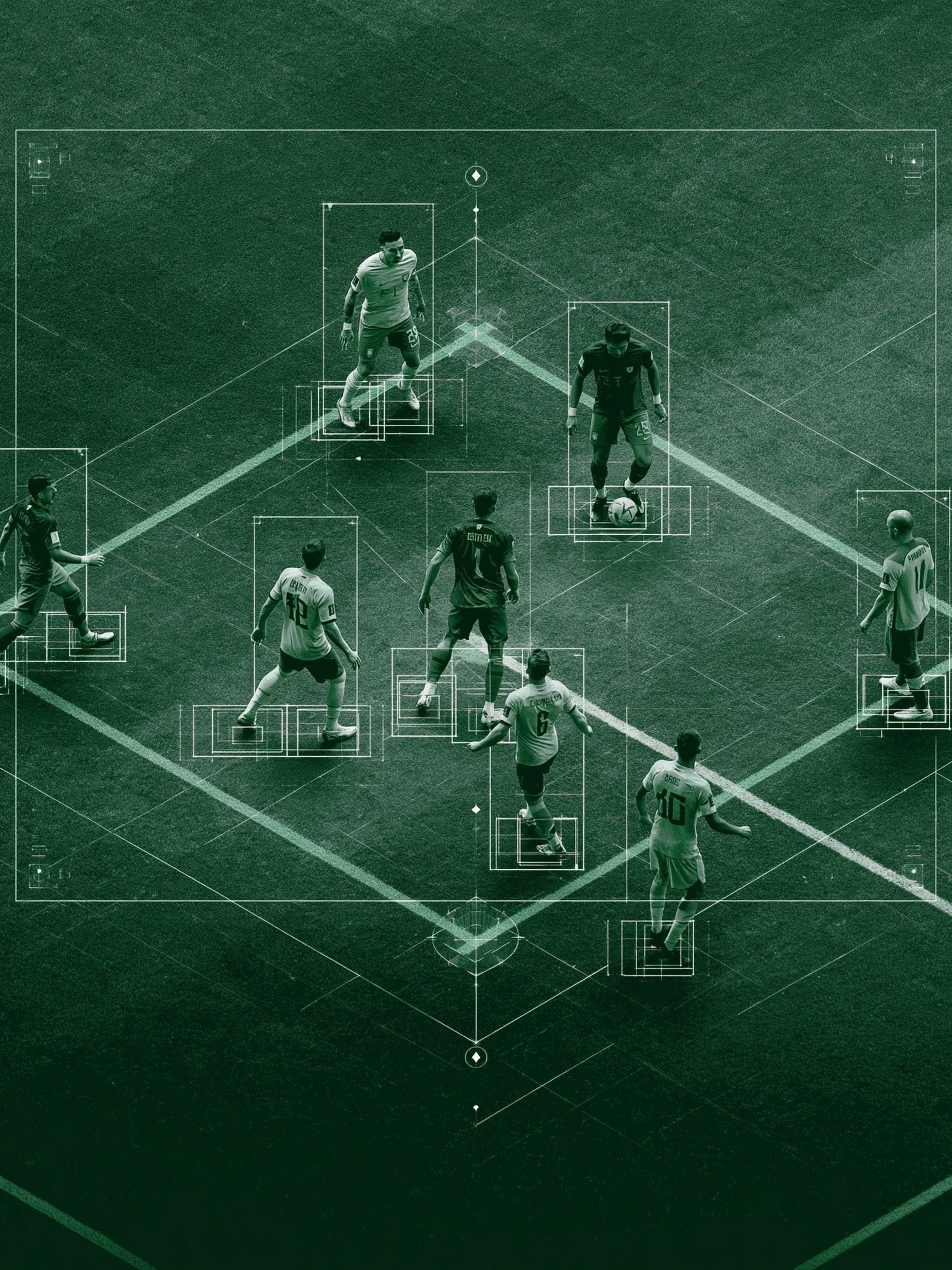 Soccer Tactics Green Poster. poster detail