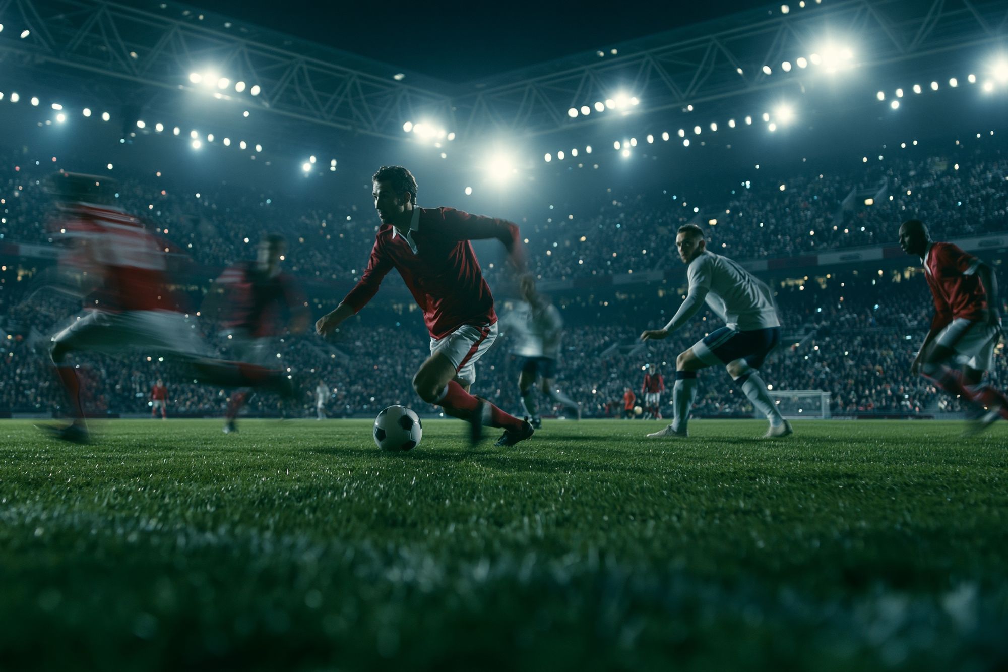 Stadium Soccer Match Photography Poster. poster detail