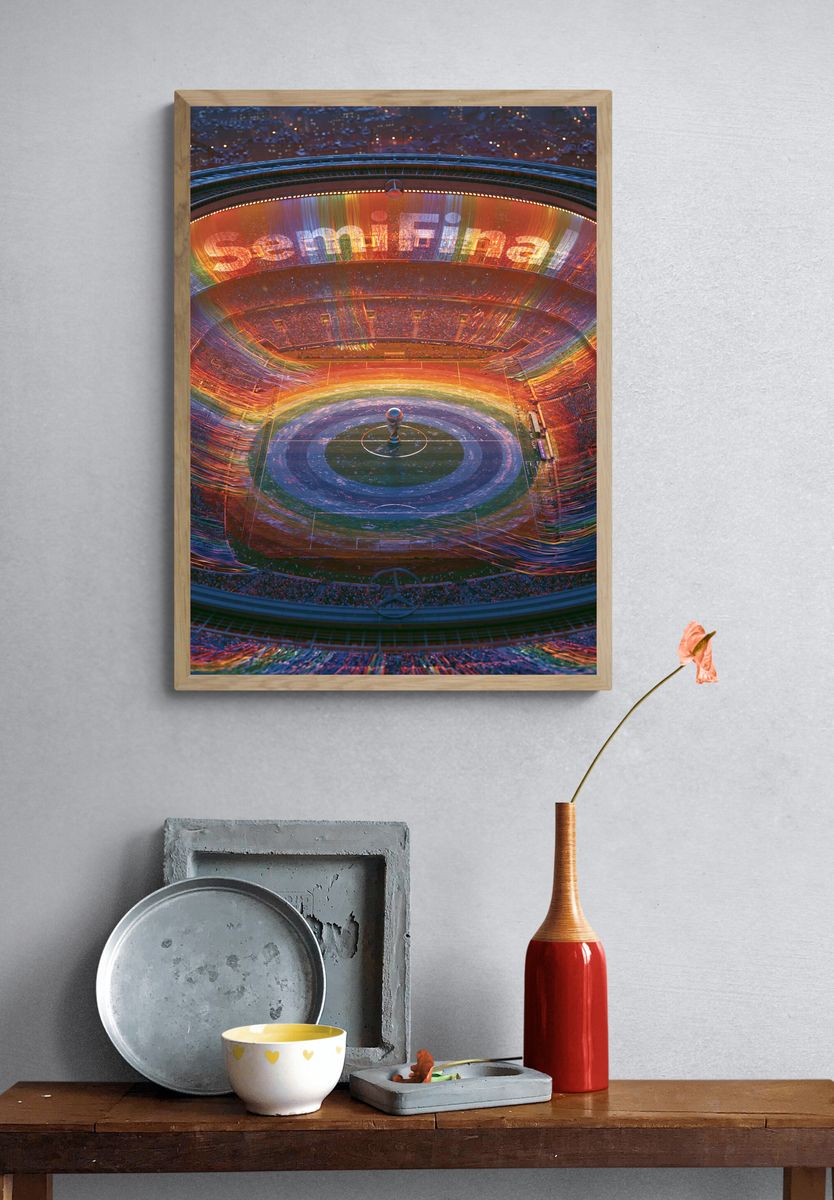 Rainbow Stadium Celebration Poster. — room view 3