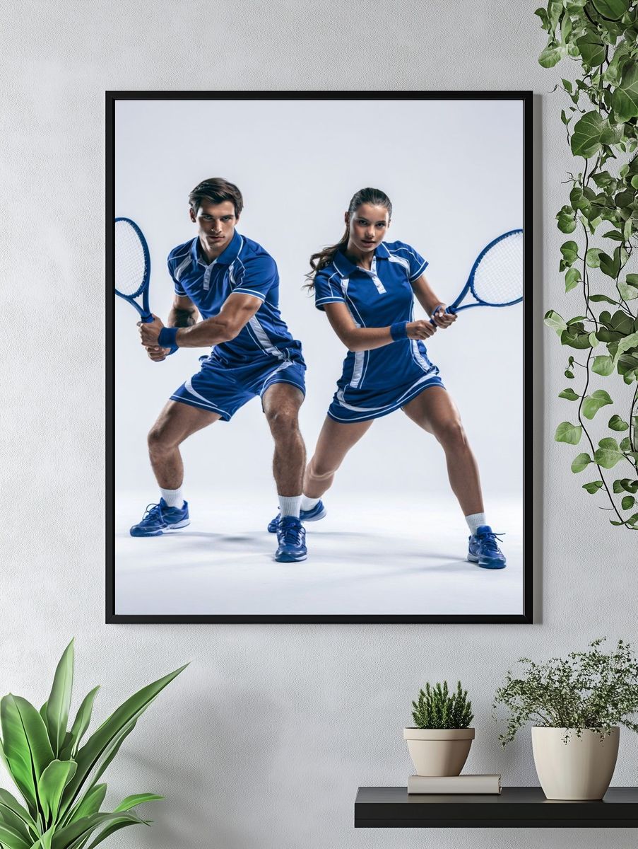 Tennis Players Sport Poster. — room view 4