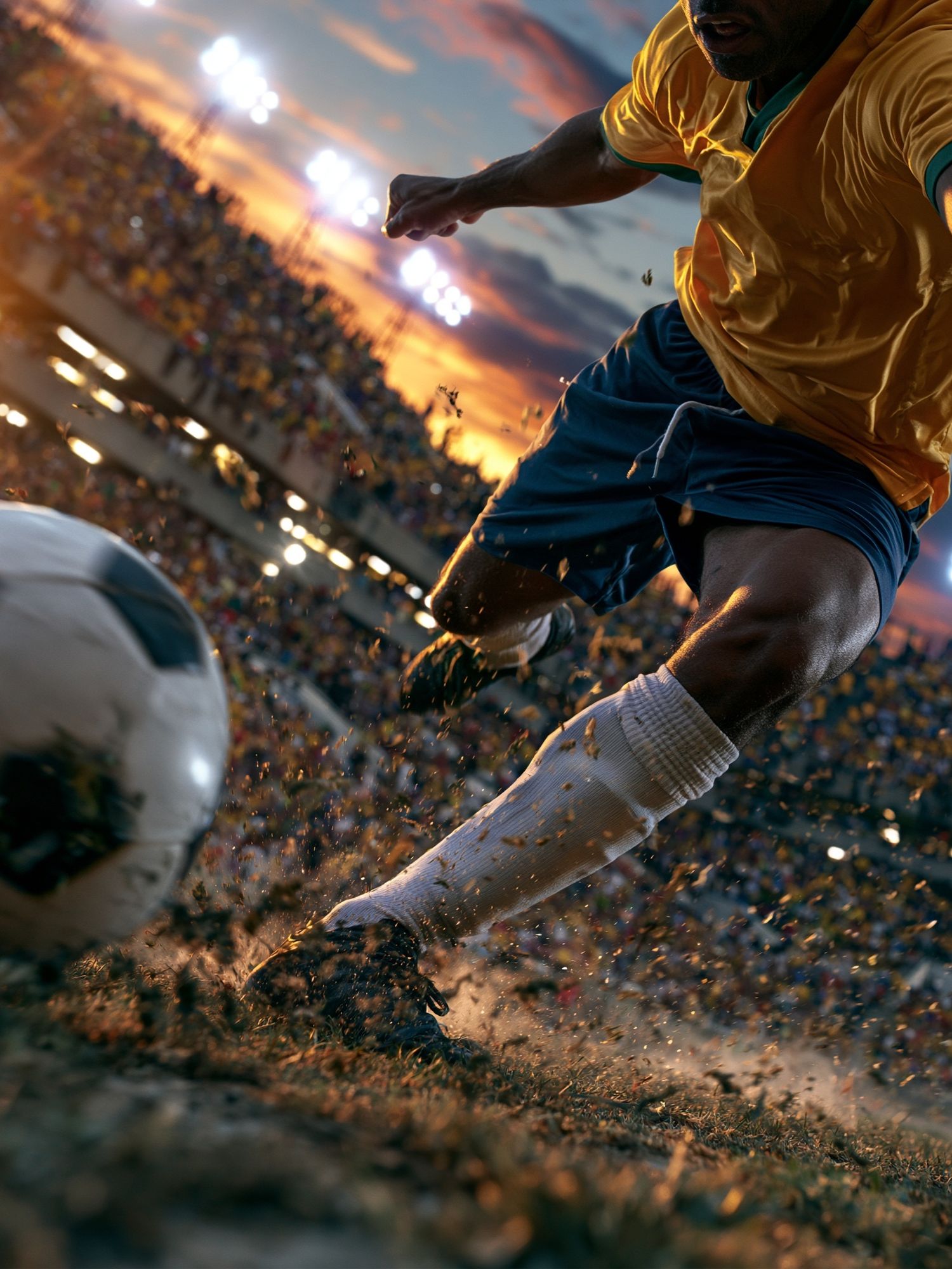 Soccer Kickoff Stadium Photography Poster. poster detail