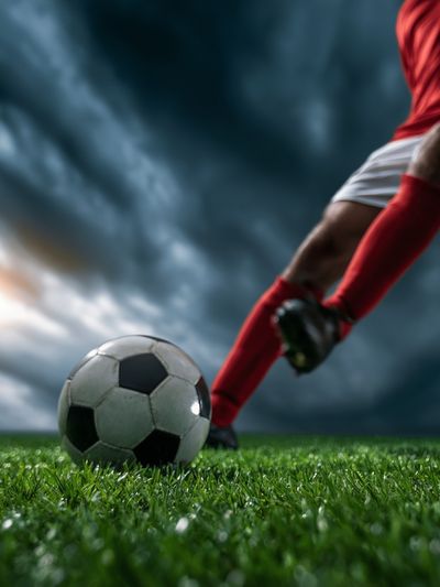 Soccer Kick Photography Poster.