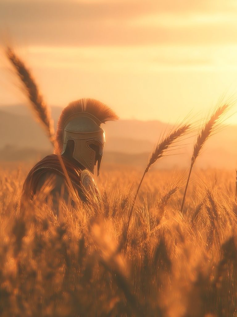 Spartan Warrior Sunset Poster. poster — photography art