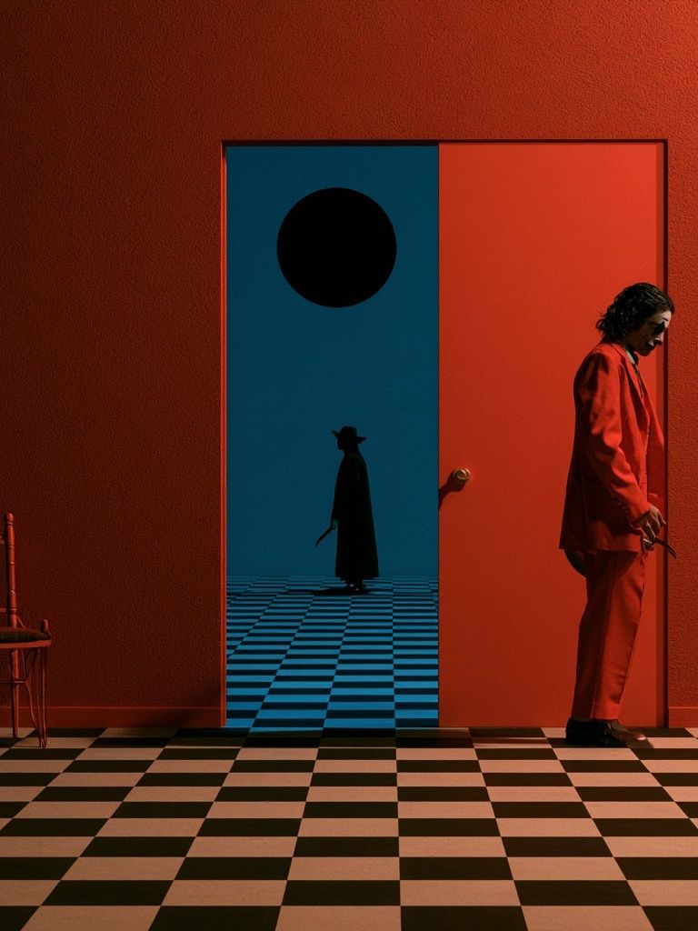 Surreal Red Room — Fine-Art Print. poster — fine-art art